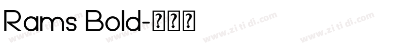 Rams Bold字体转换